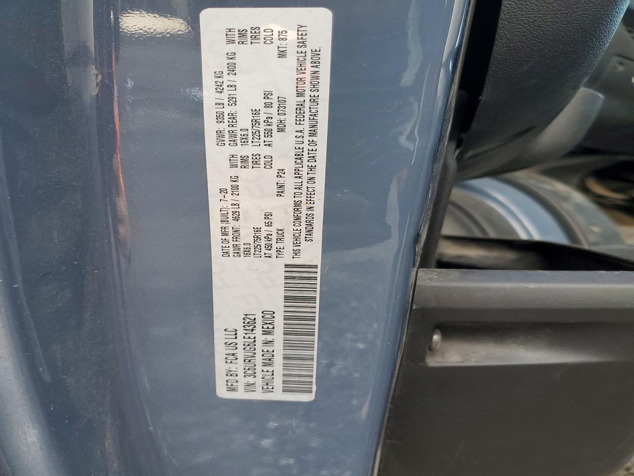 2020 RAM PROMASTER
