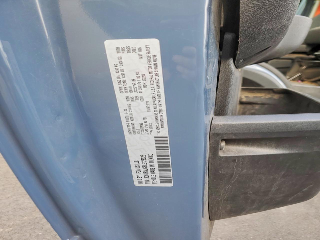2020 RAM PROMASTER