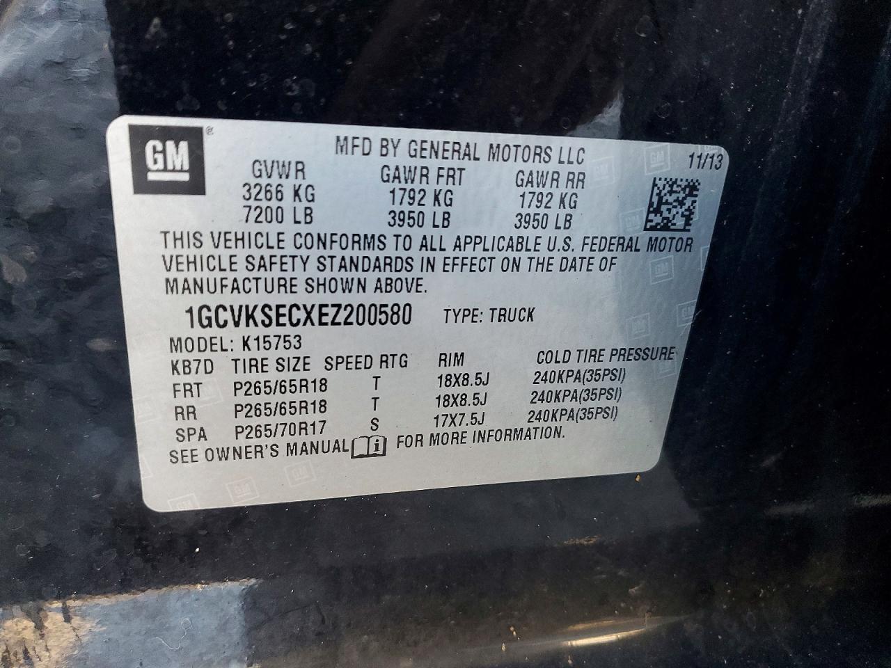 2014 CHEVROLET ALL Models