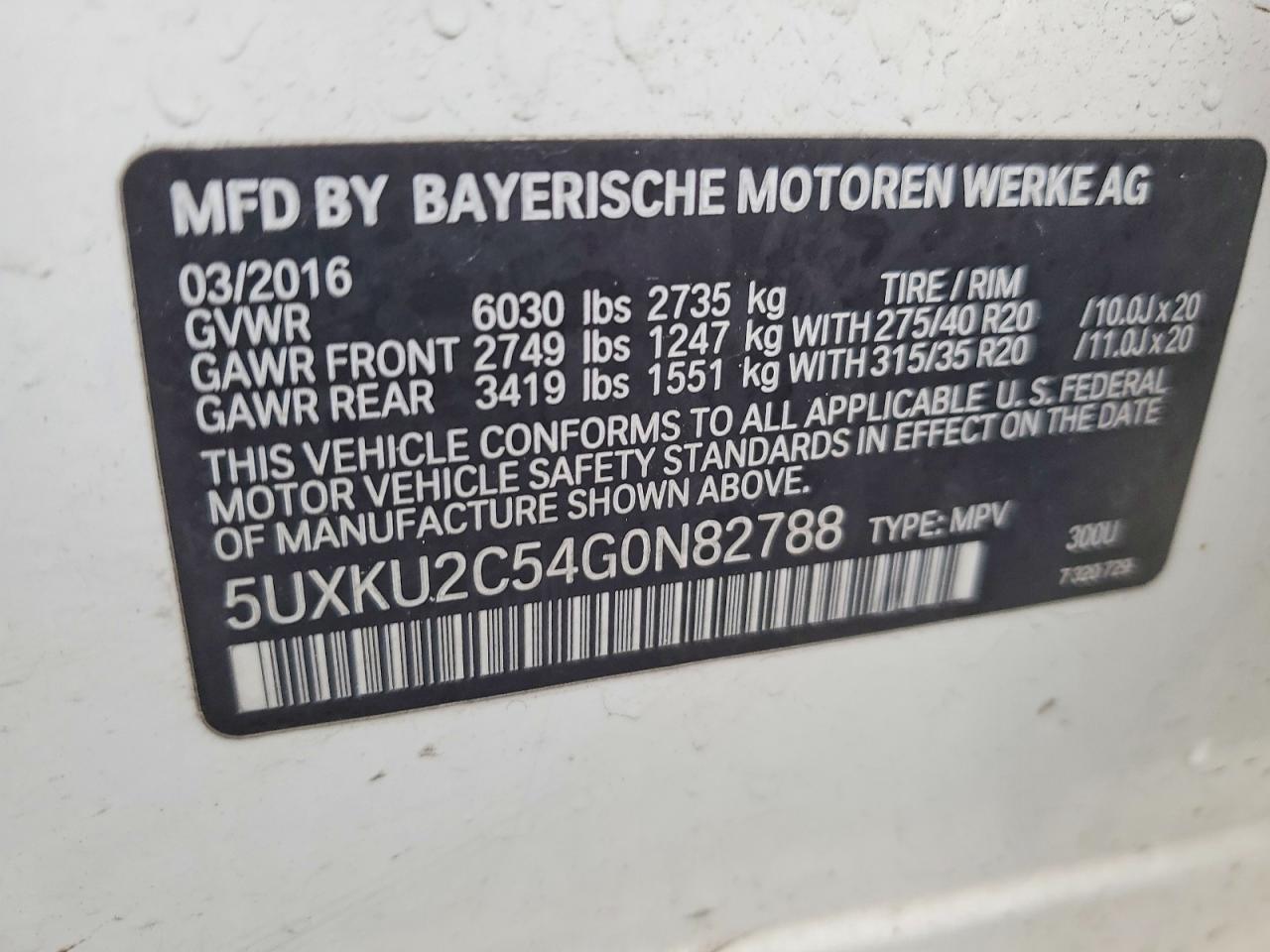 2016 BMW X6