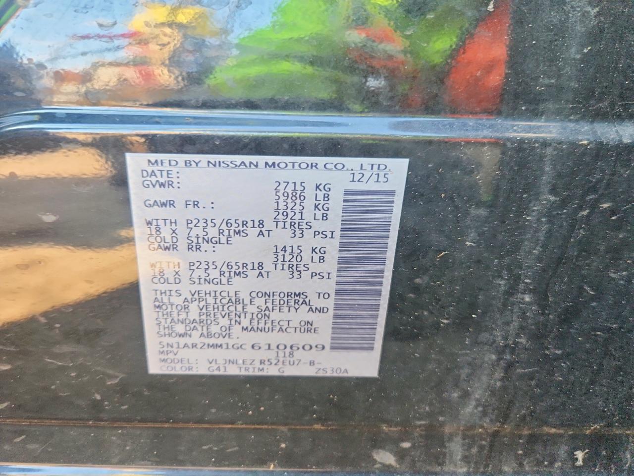 2016 NISSAN PATHFINDER