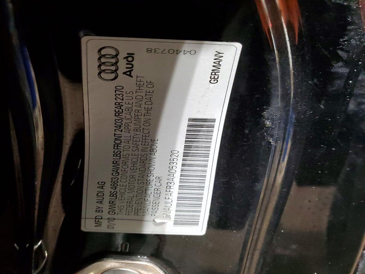2010 AUDI A5