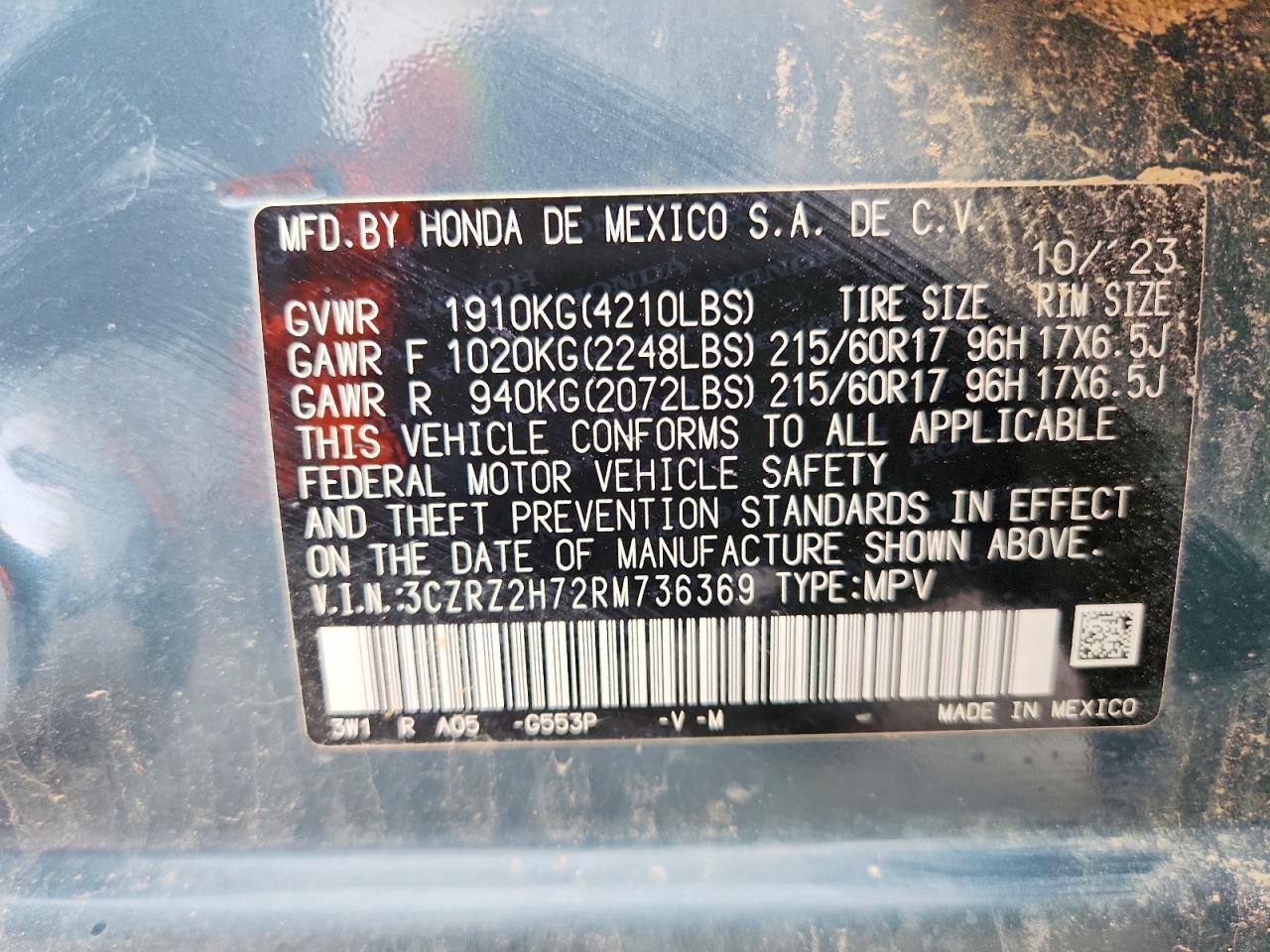 2024 HONDA HR-V