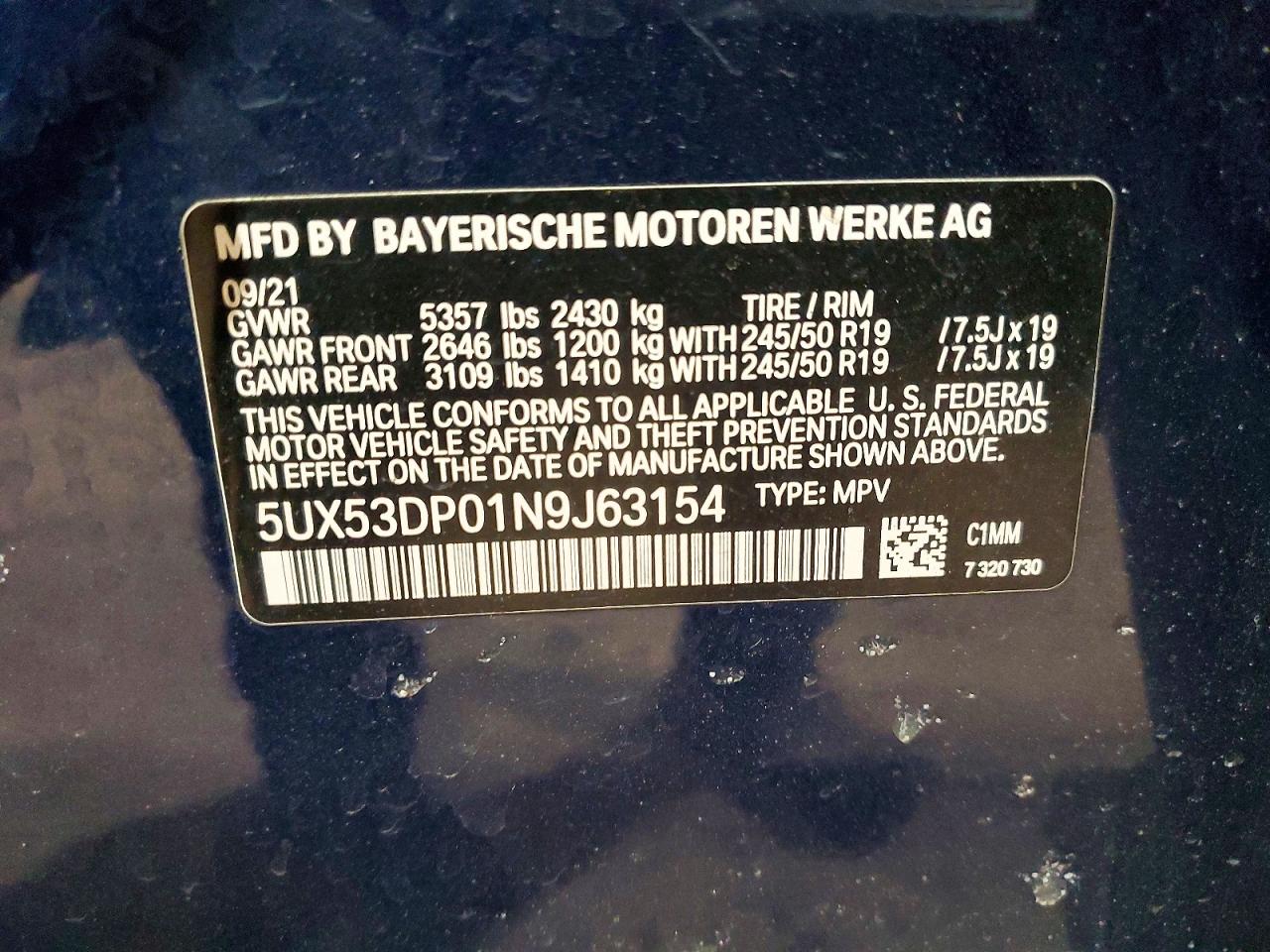 2022 BMW X3