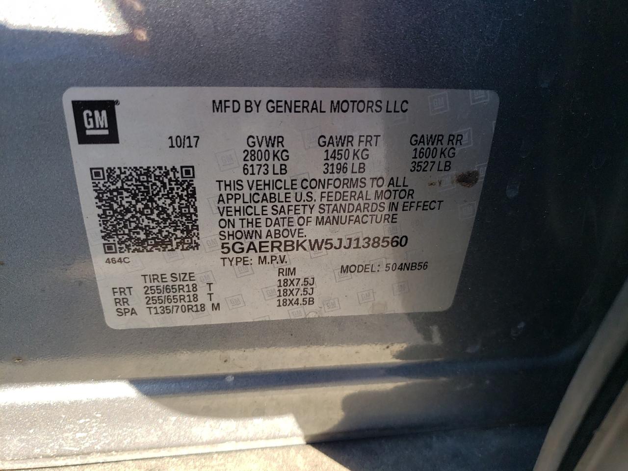 2018 BUICK ENCLAVE