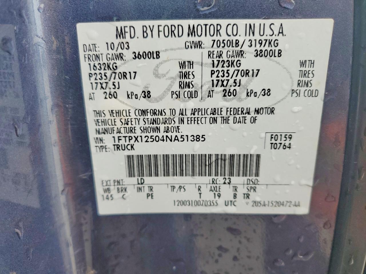 2004 FORD All Models