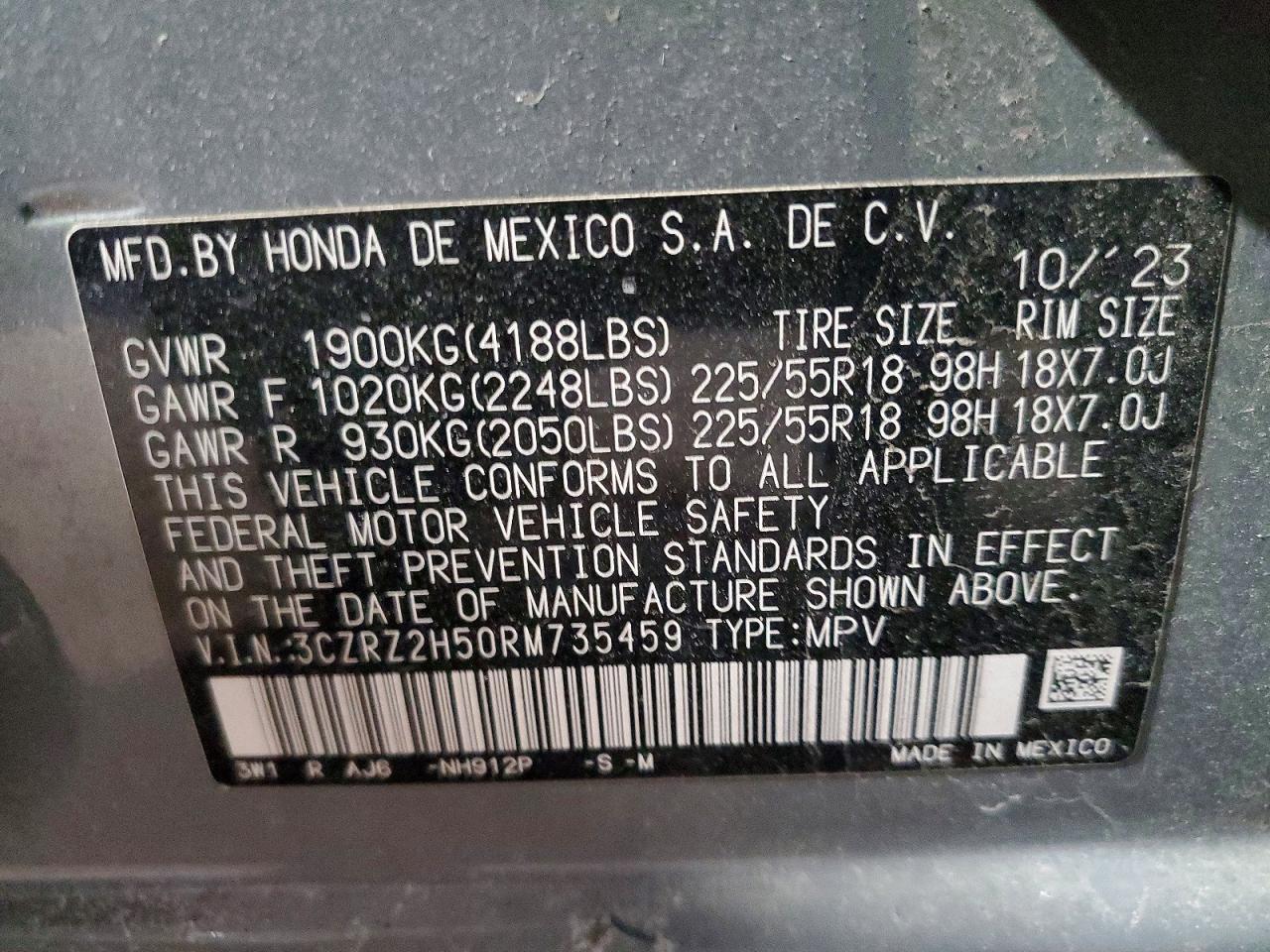 2024 HONDA HR-V