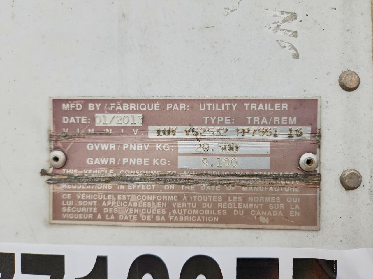 2014 UTIL DRY VAN TR