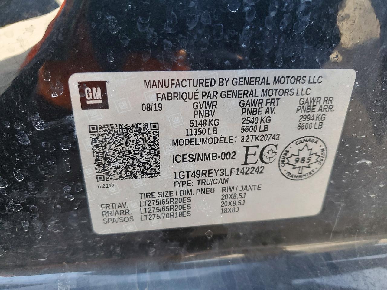 2020 GMC SIERRA