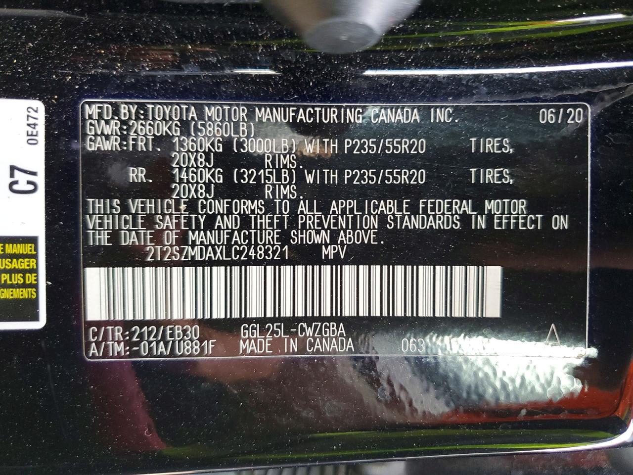 2020 LEXUS RX350