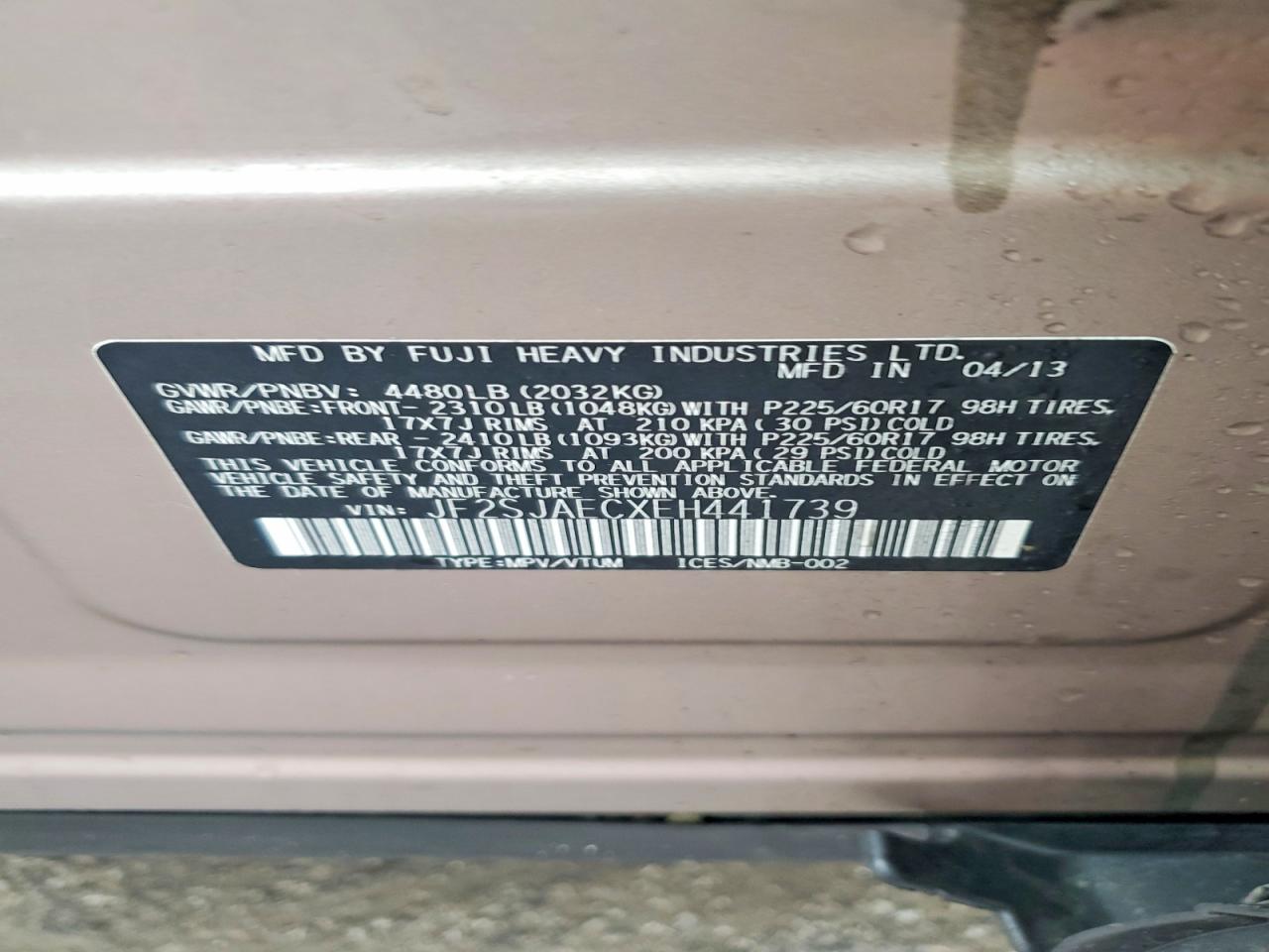 2014 SUBARU FORESTER