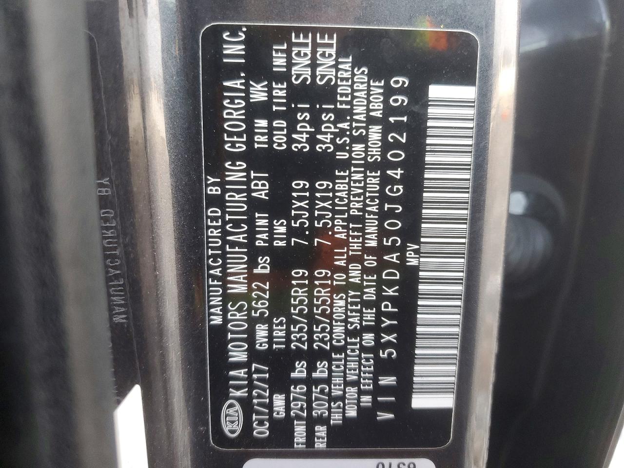 2018 KIA SORENTO