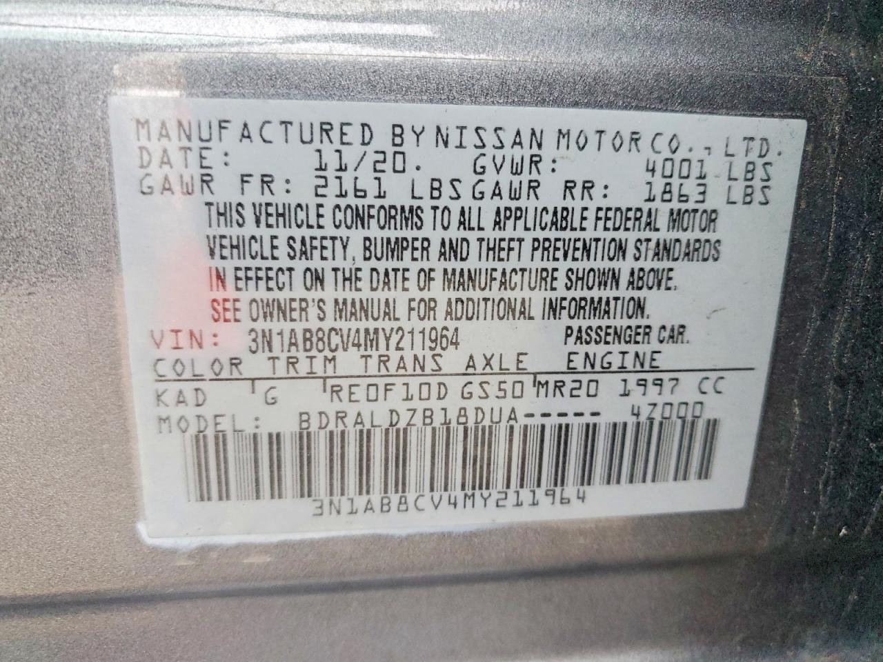 2021 NISSAN SENTRA