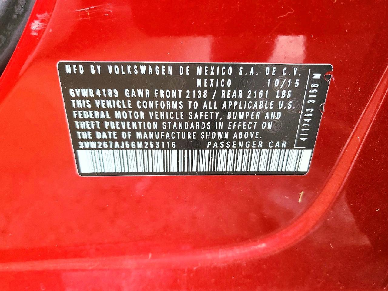 2016 VOLKSWAGEN JETTA