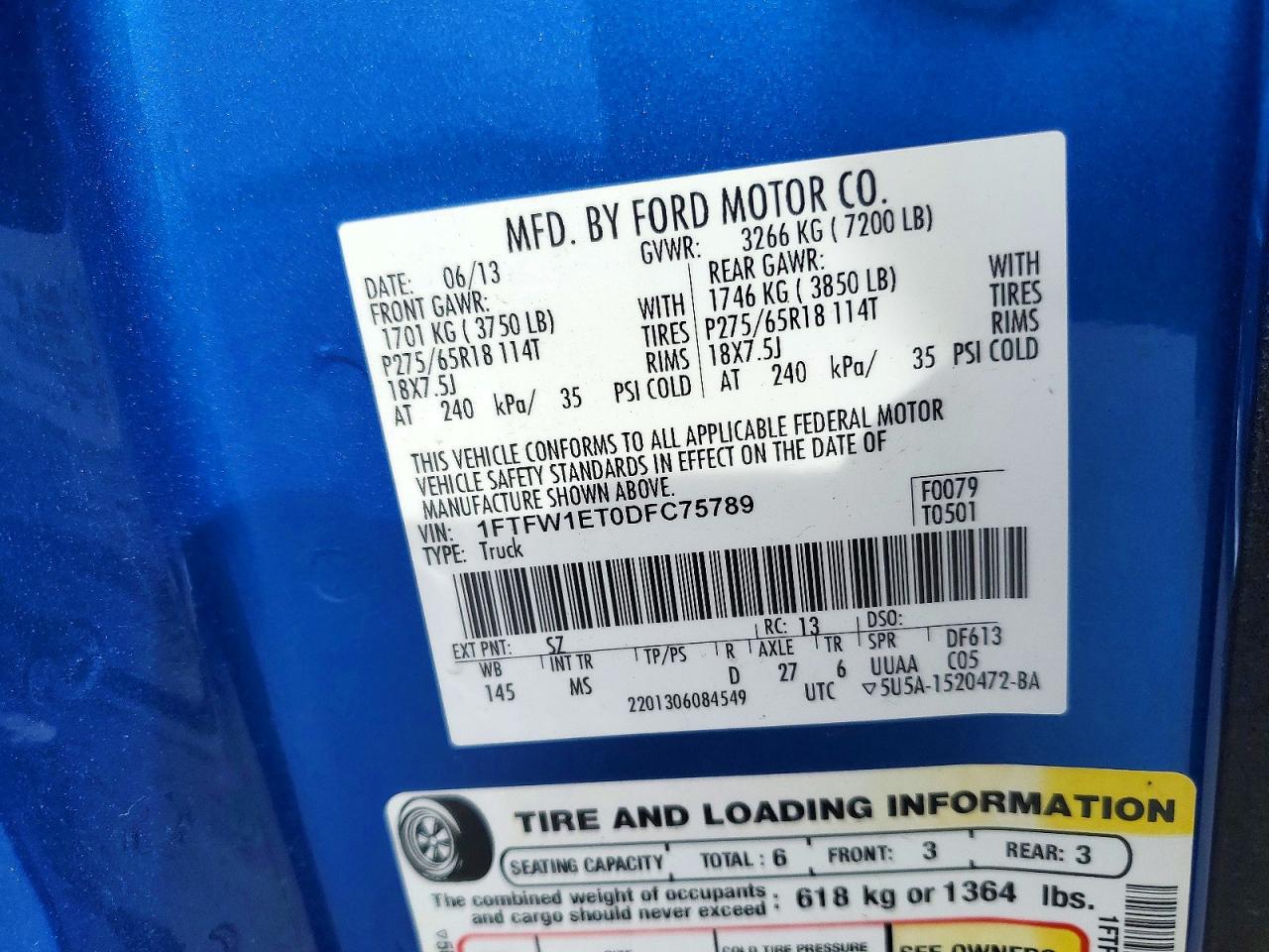 2013 FORD F-150