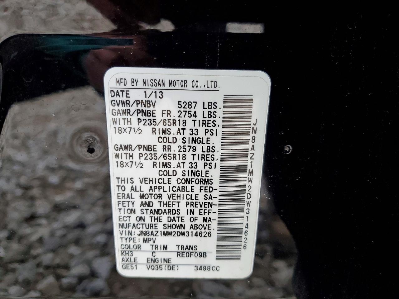 2013 NISSAN MURANO