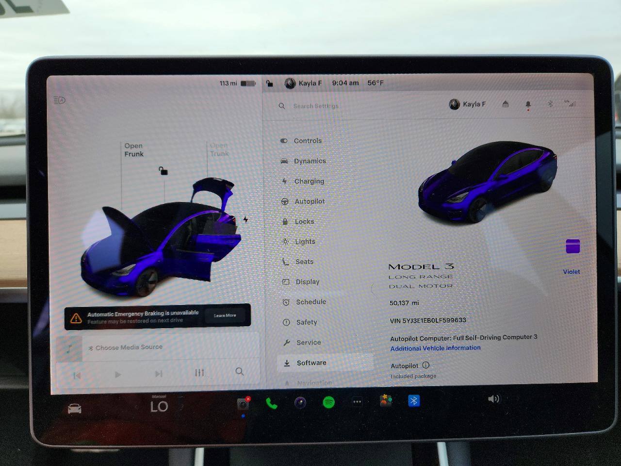 2020 TESLA MODEL 3