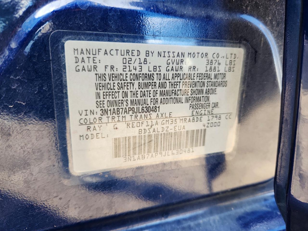 2018 NISSAN SENTRA
