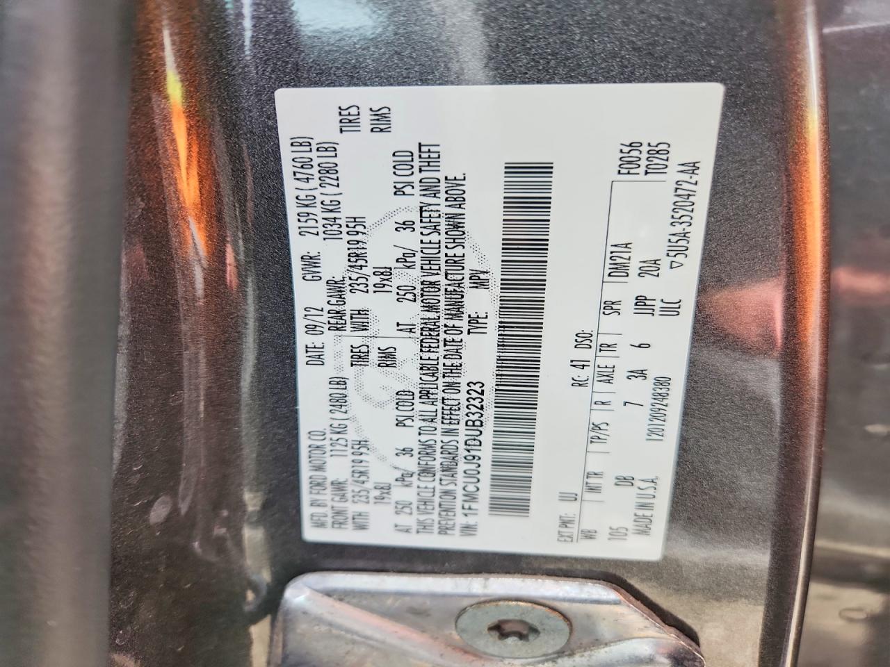 2013 FORD ESCAPE