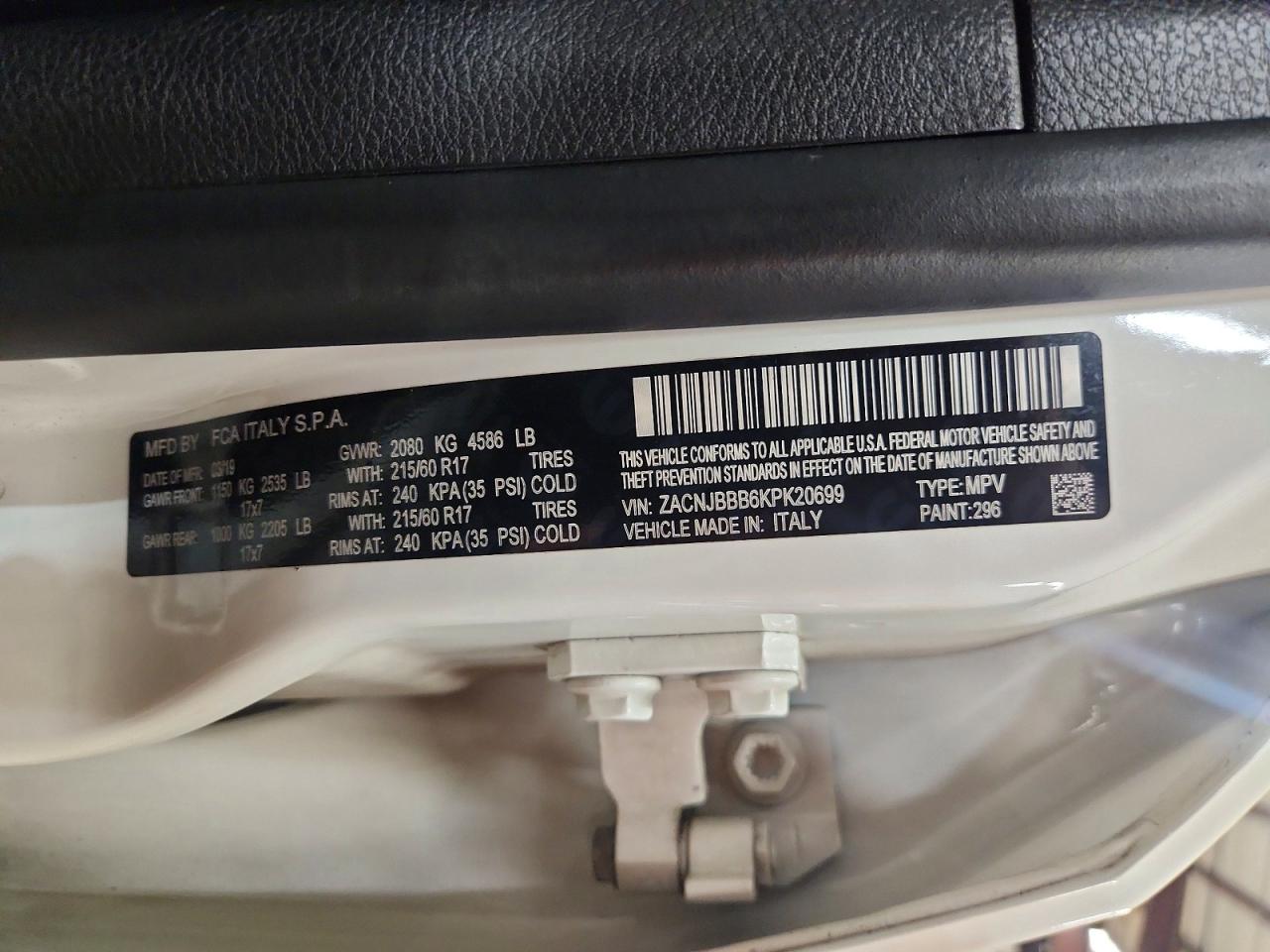 2019 JEEP RENEGADE