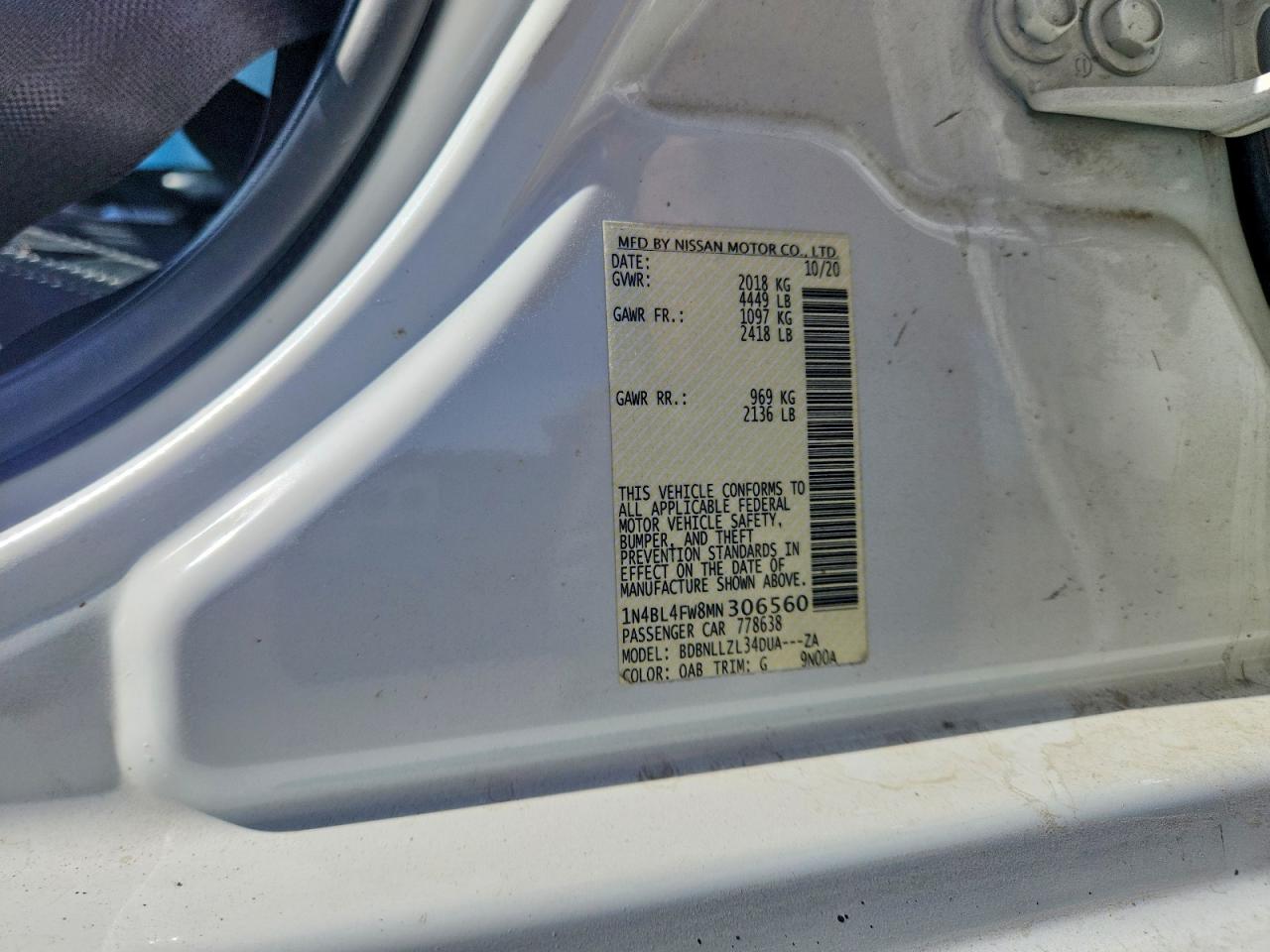 2021 NISSAN ALTIMA