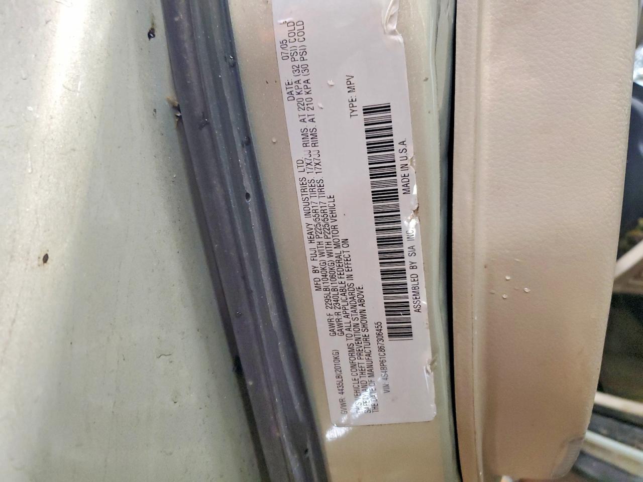 2006 SUBARU LEGACY