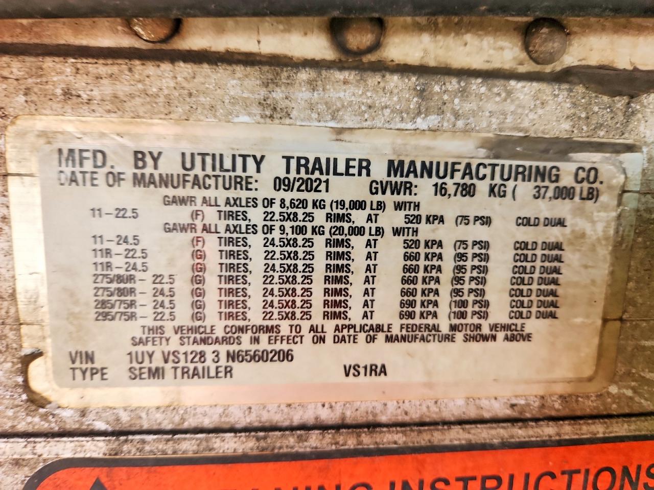 2022 UTILITY REFRIGERAT