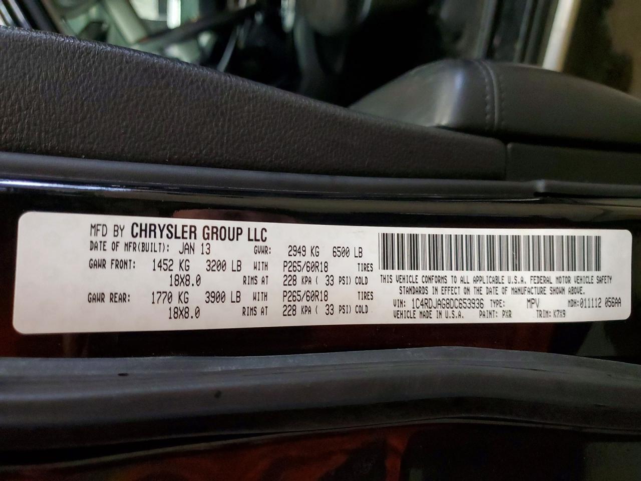2013 DODGE DURANGO