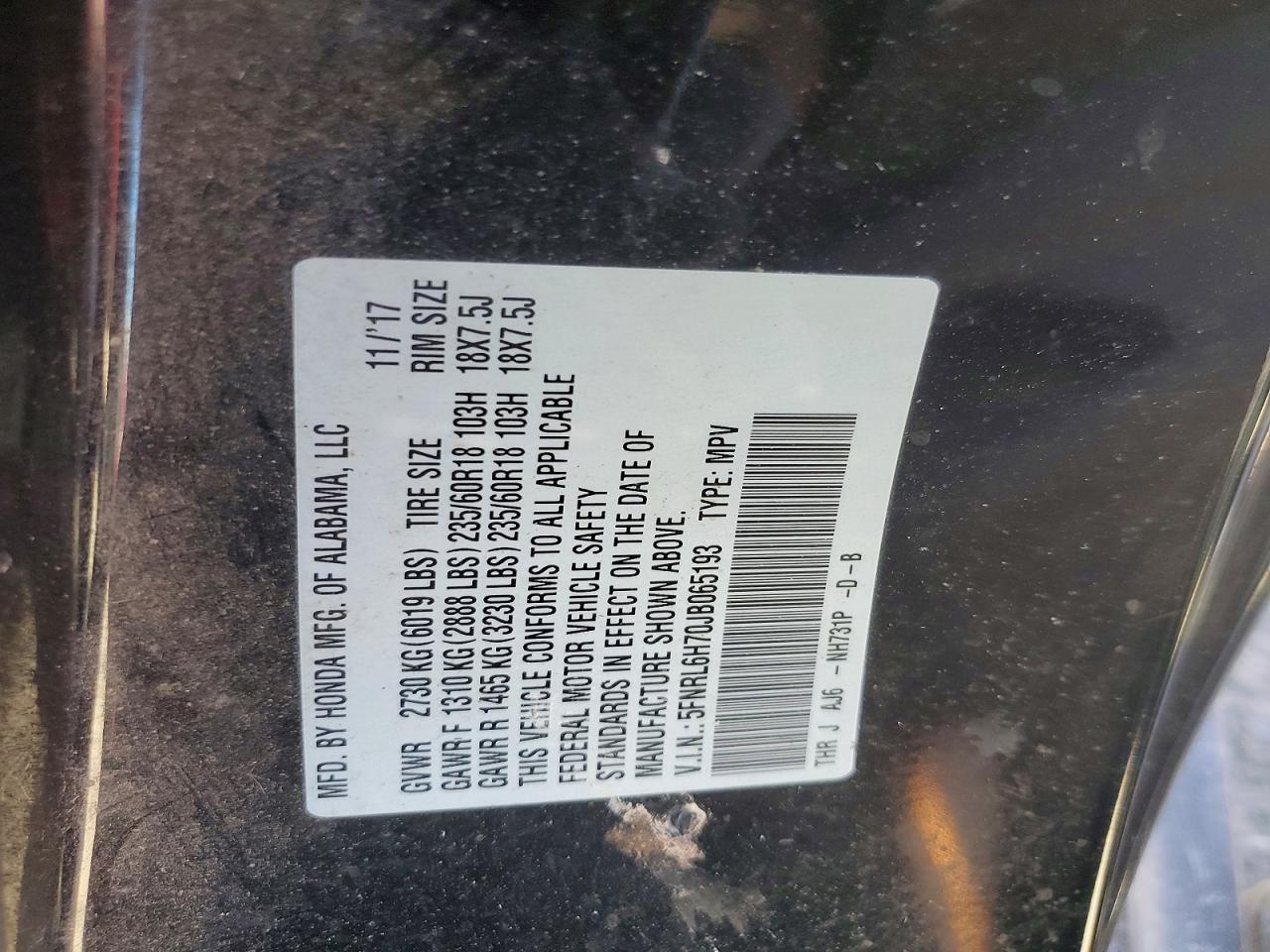 2018 HONDA All Models