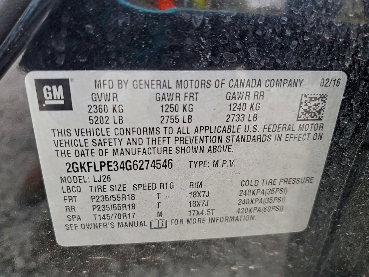 2016 GMC TERRAIN