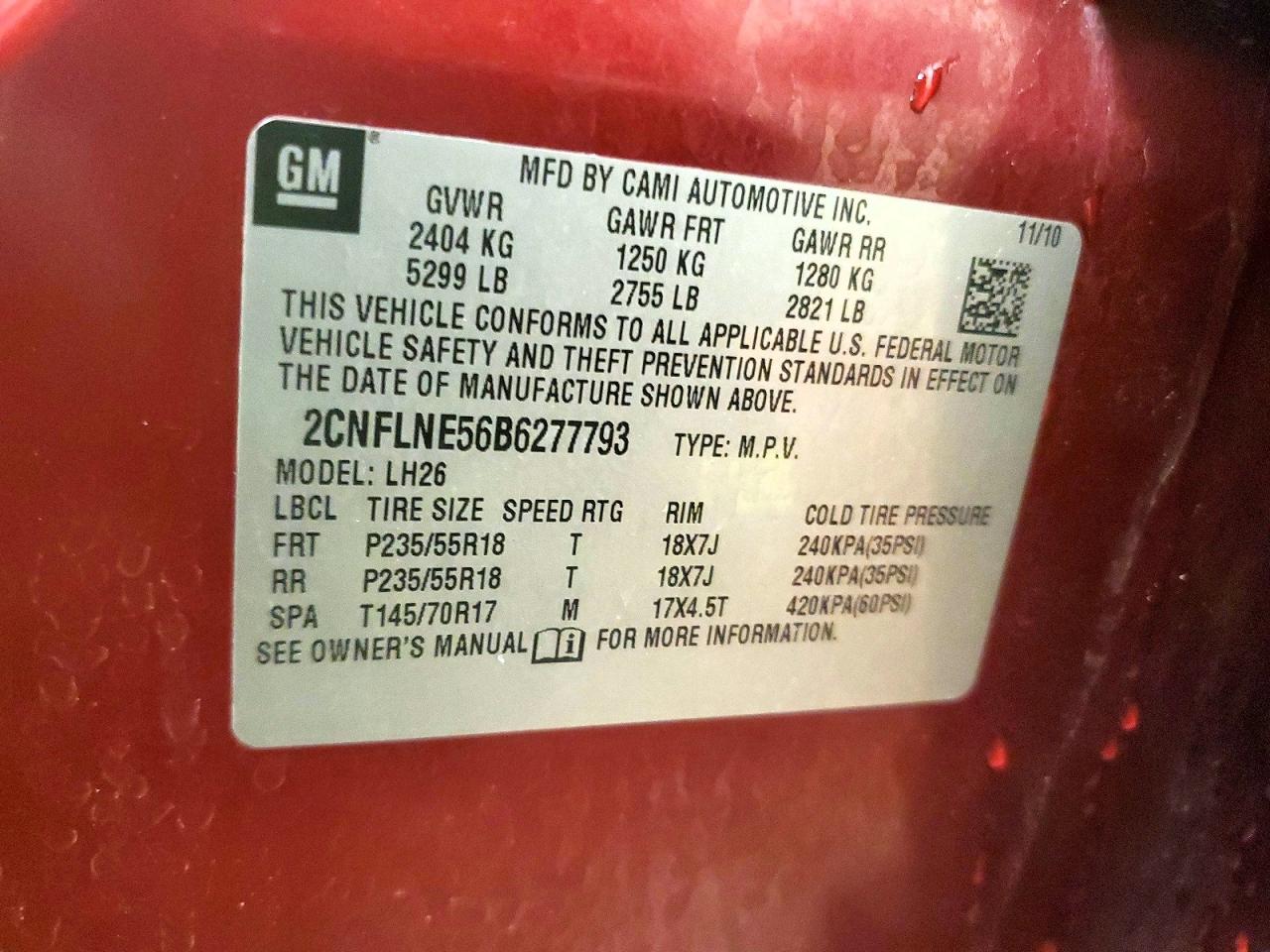 2011 CHEVROLET EQUINOX