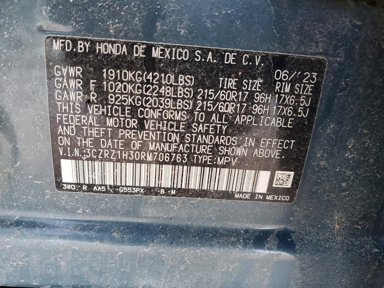 2024 HONDA HR-V