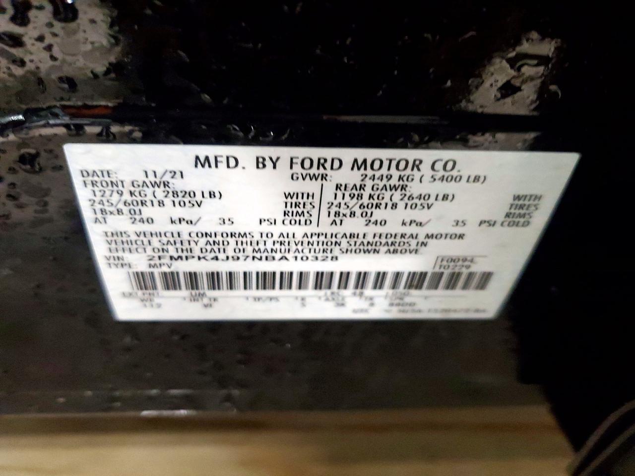 2022 FORD EDGE