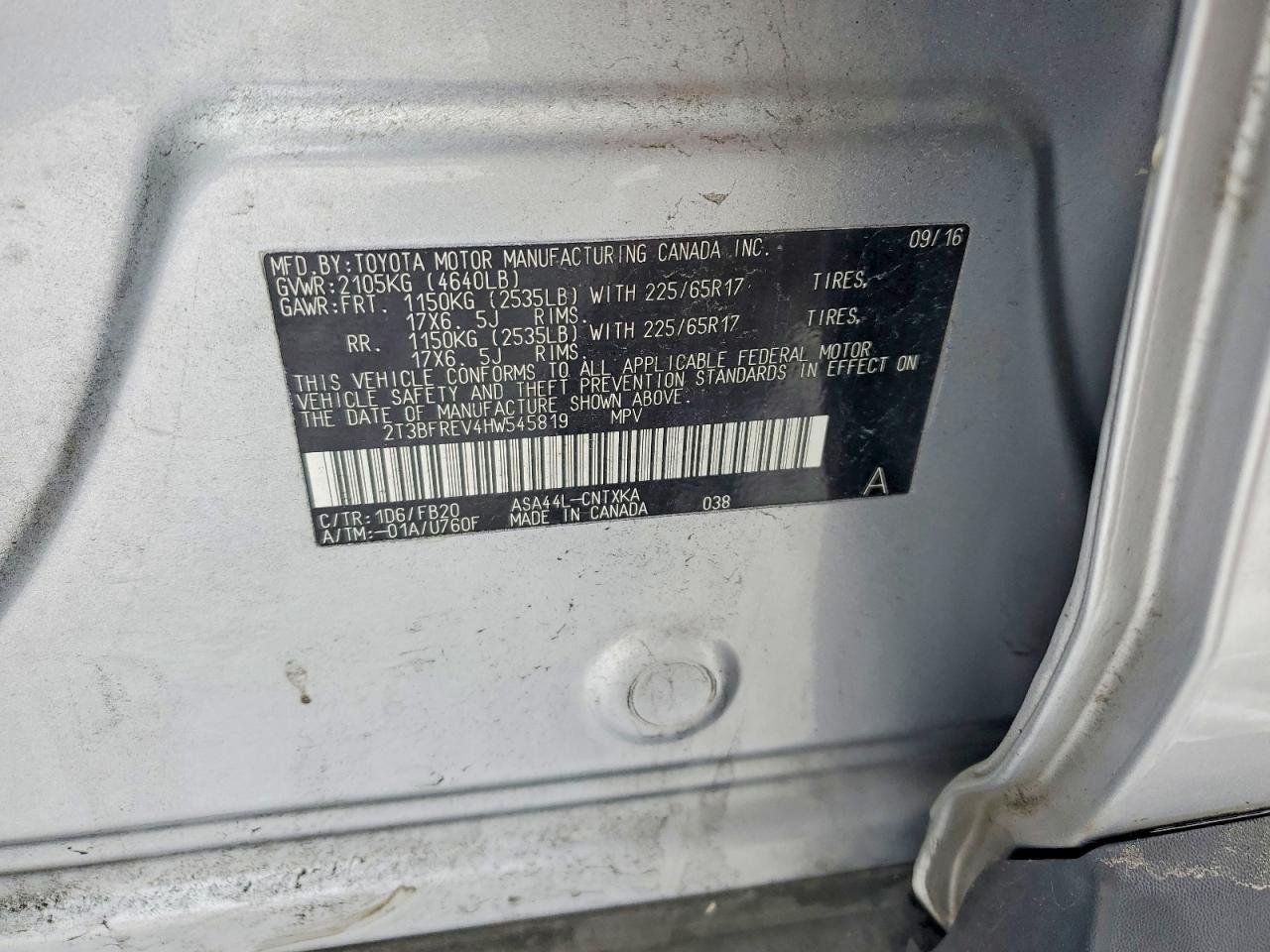 2017 TOYOTA RAV4