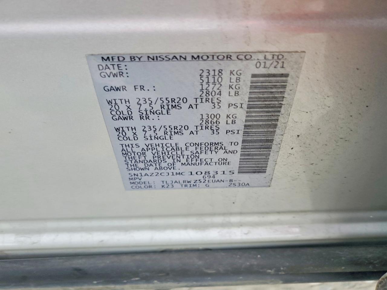 2021 NISSAN MURANO