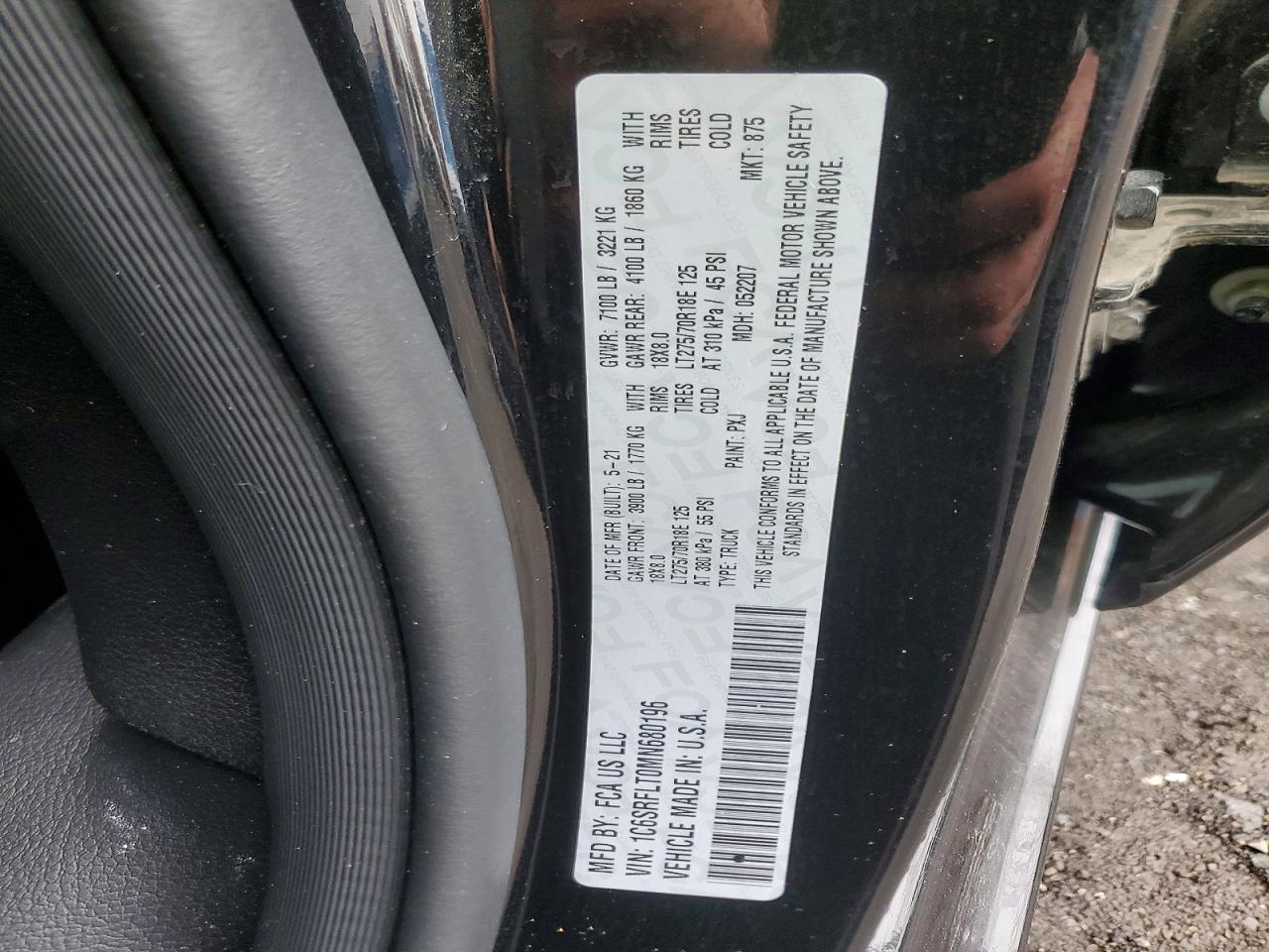 2021 RAM 1500