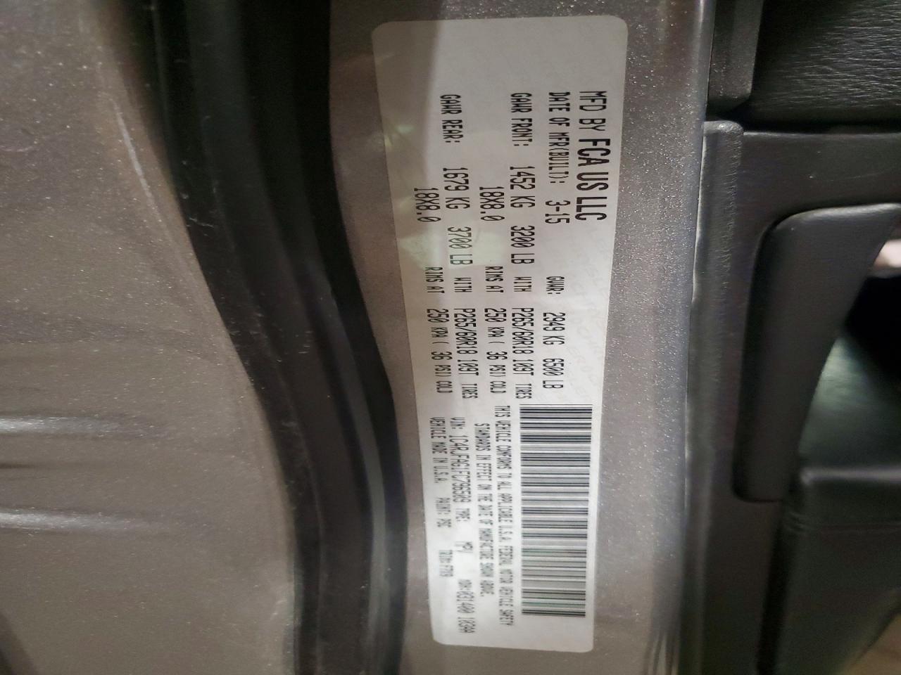 2015 JEEP GRAND CHER
