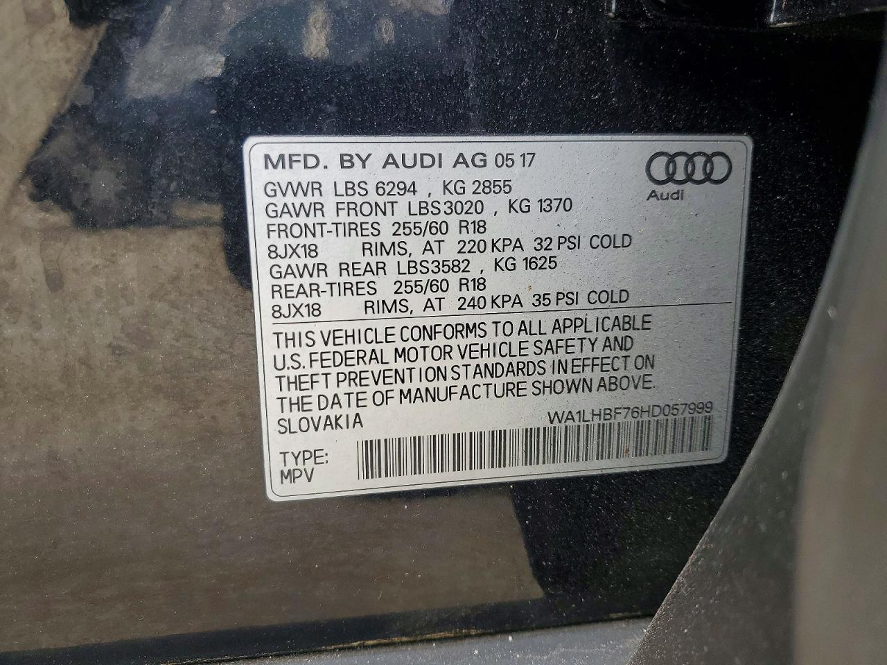 2017 AUDI Q7