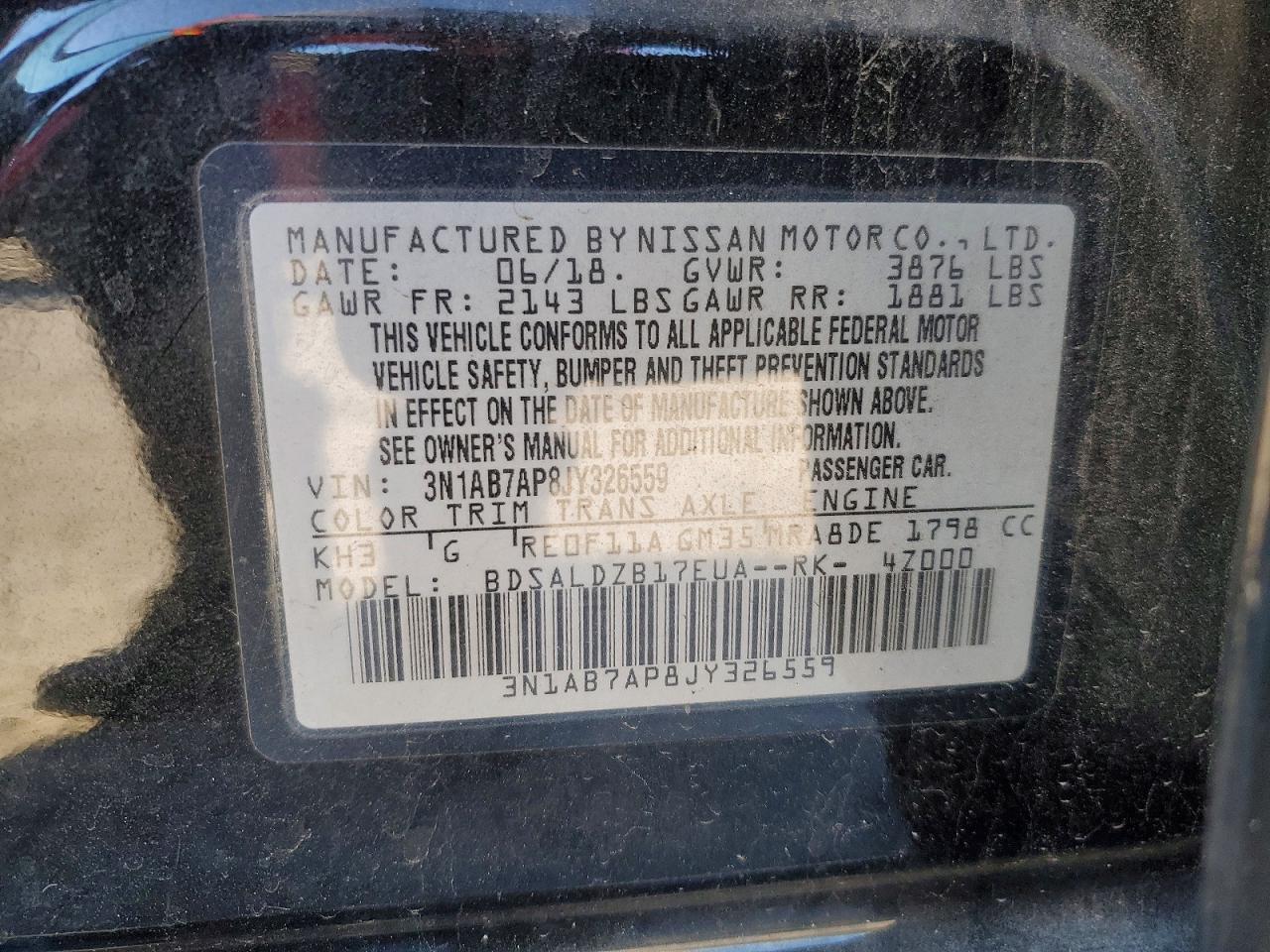 2018 NISSAN SENTRA