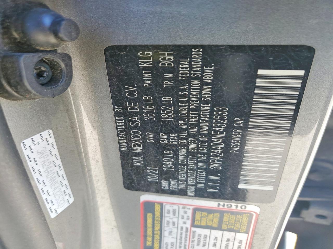 2022 KIA RIO