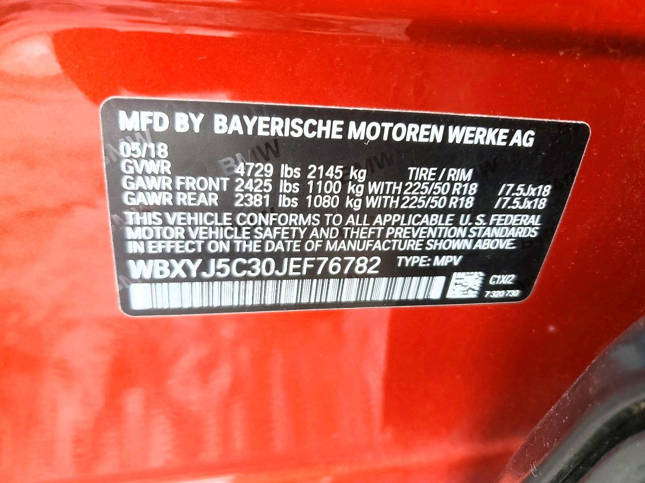 2018 BMW X2