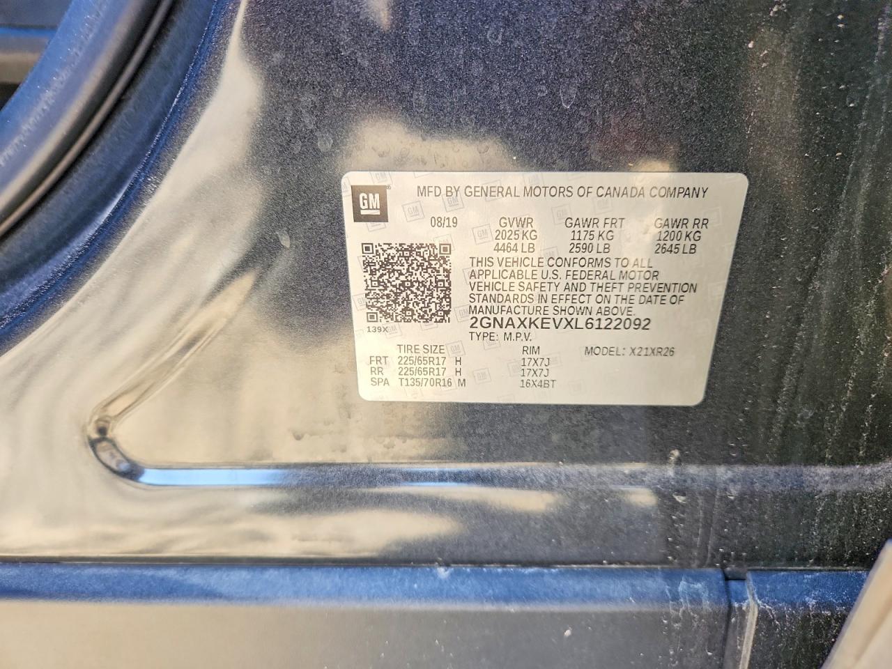 2020 CHEVROLET EQUINOX