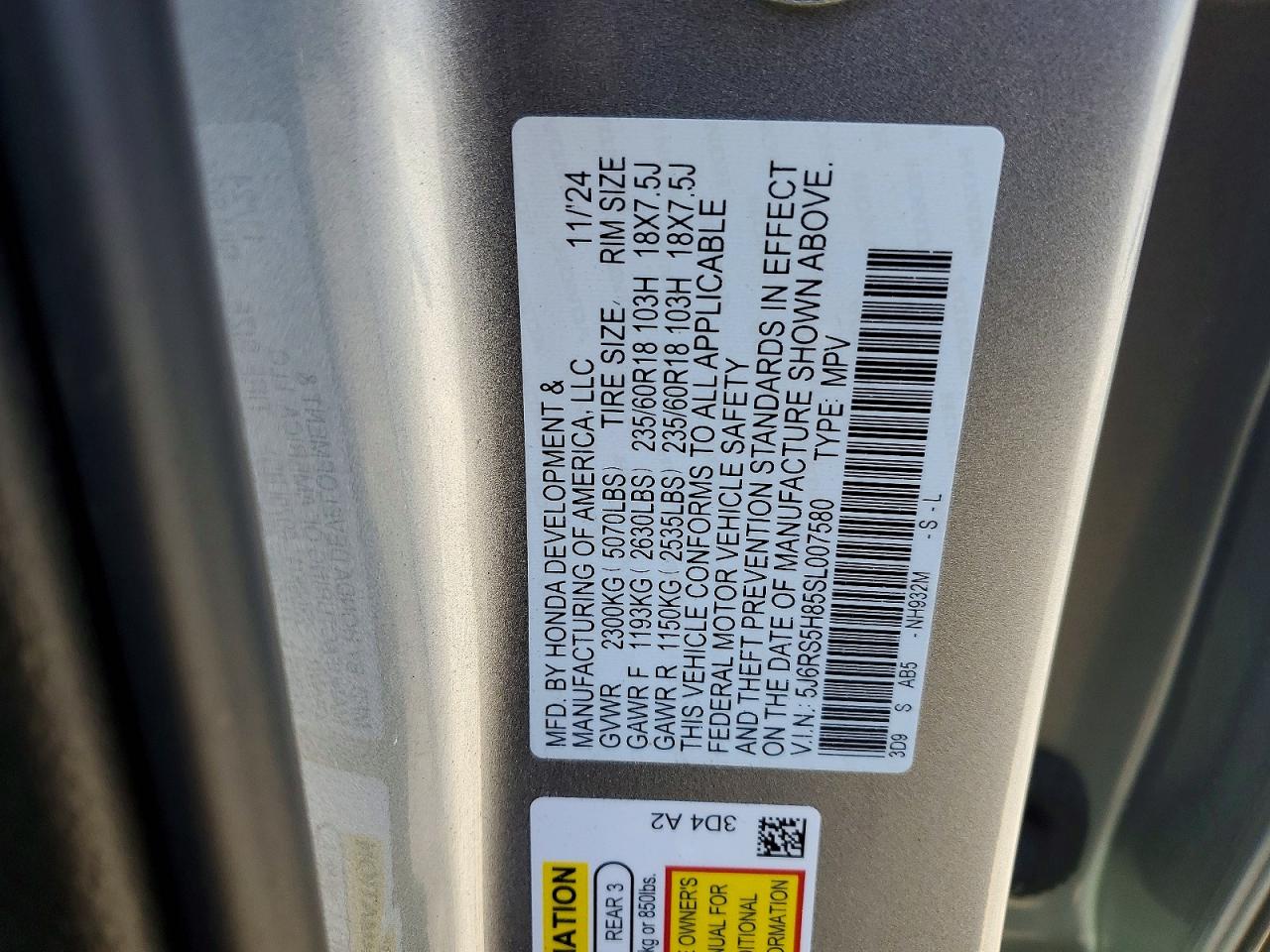 2025 HONDA CRV
