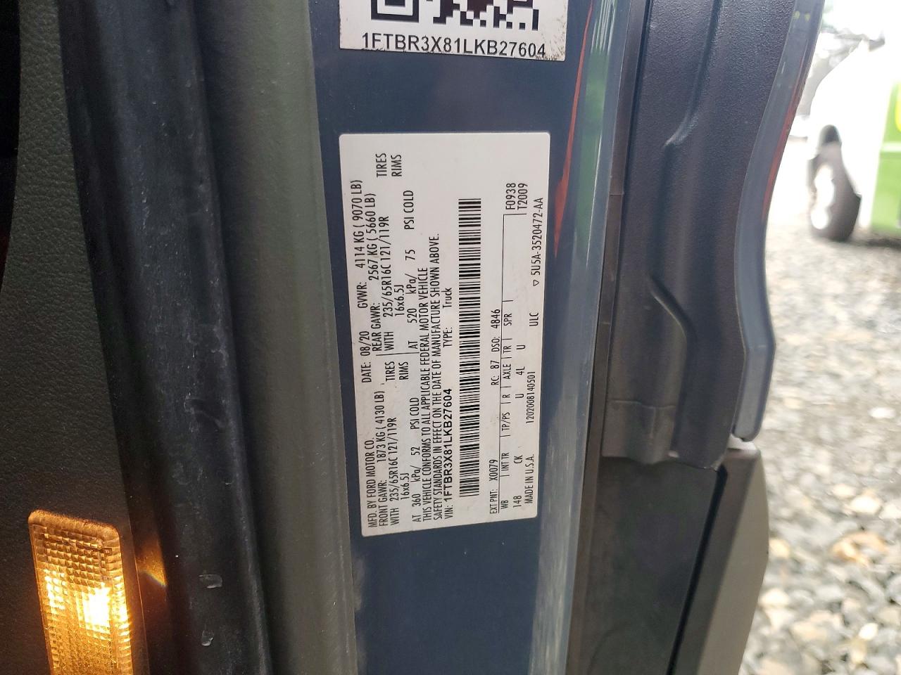 2020 FORD TRANSIT
