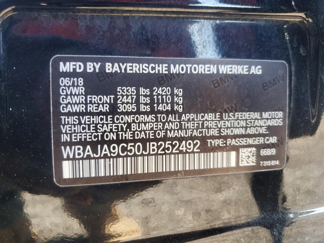 2018 BMW MOTORRAD 5 SERIES
