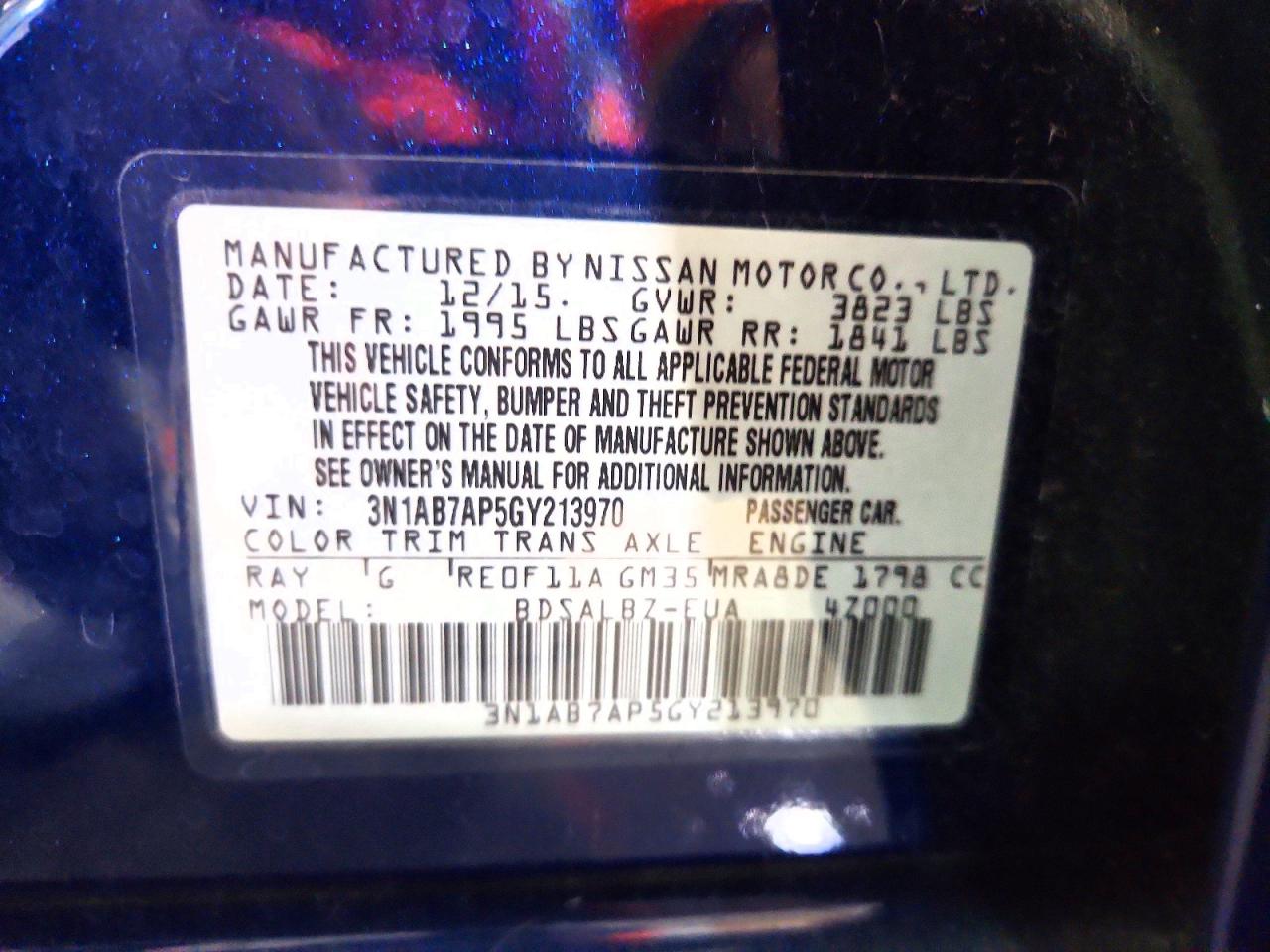 2016 NISSAN SENTRA