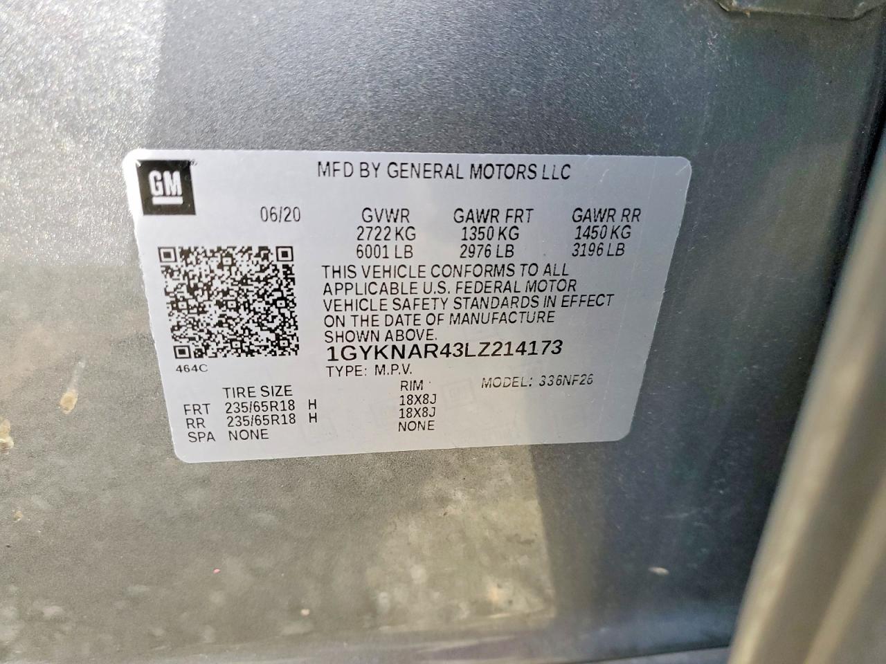2020 CADILLAC XT5