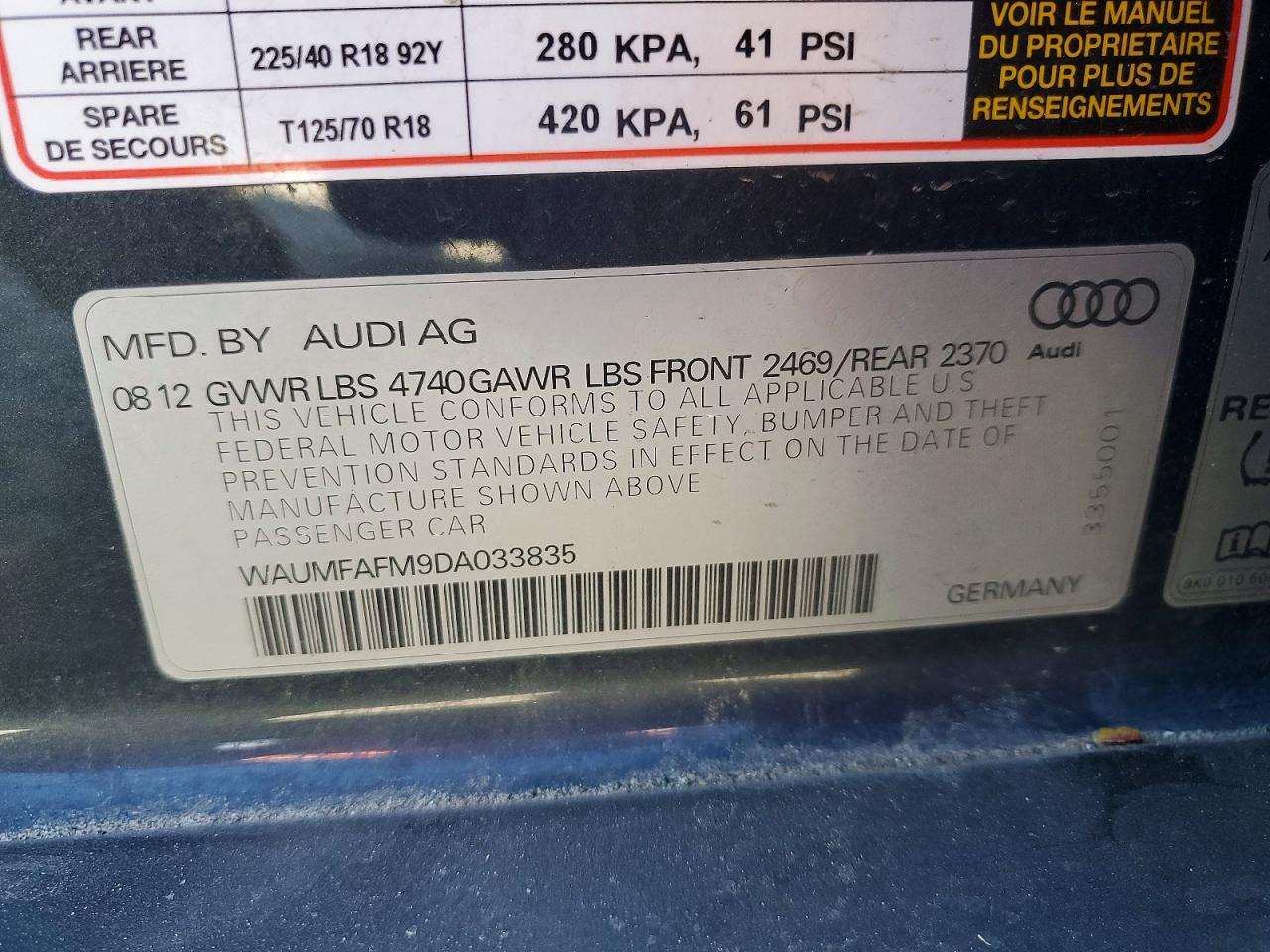 2013 AUDI A3
