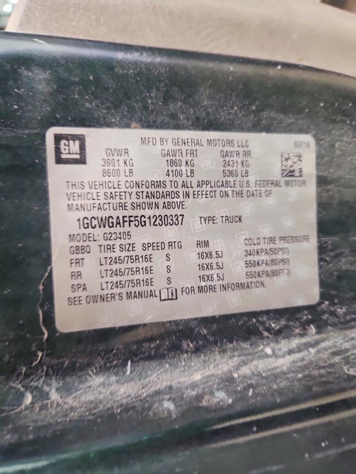 2016 CHEVROLET EXPRESS