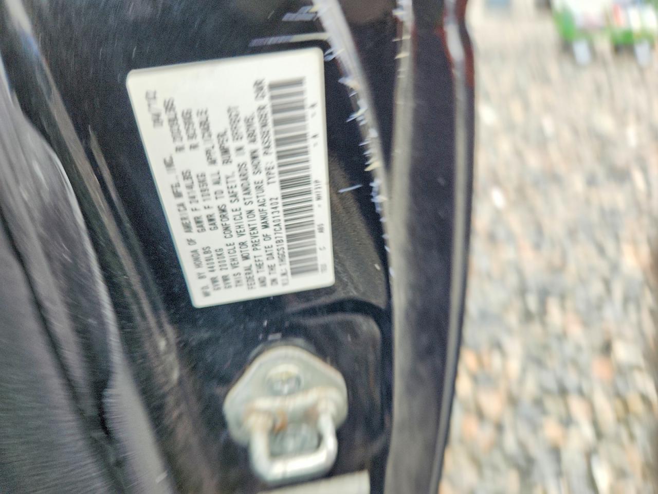 2012 HONDA ACCORD